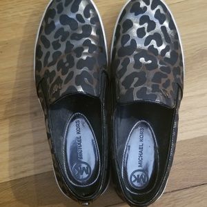 Michael Kors Metallic Leopard Slip-On Sneaker